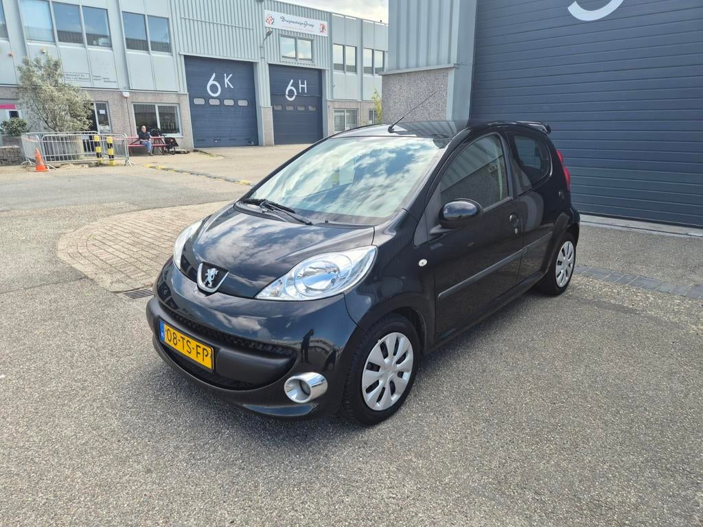 Peugeot 107 1.0 12V 5DR 2-TRONIC 2007 Zwart, 4 stoelen, Origineel Nederlands, Bedrijf, 810 kg