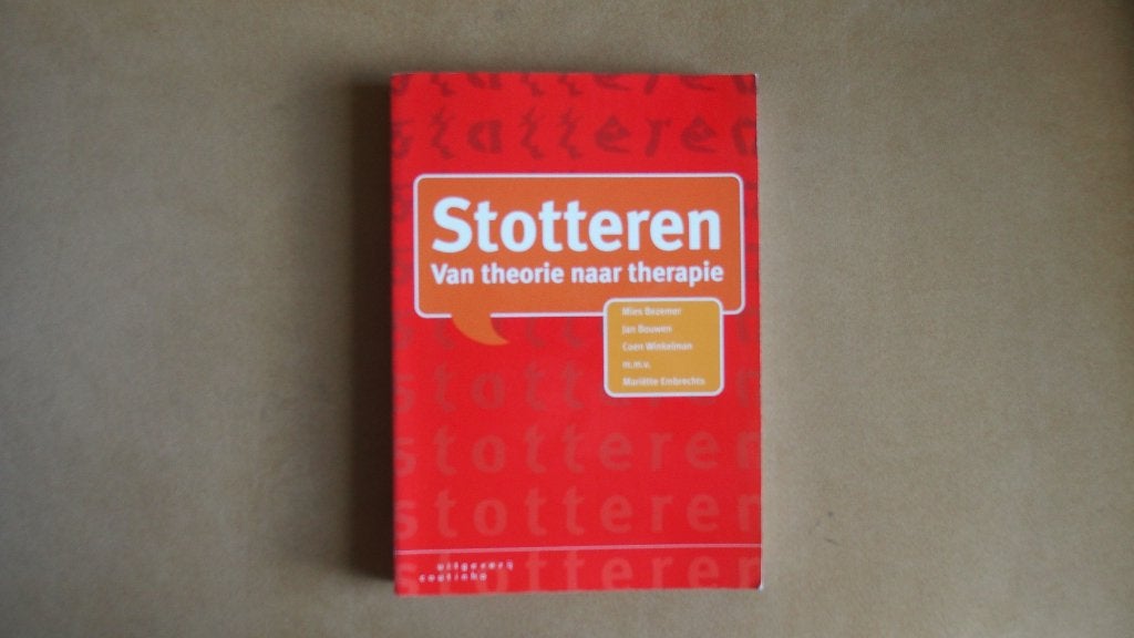 Stotteren - van theorie tot therapie, Boeken, Ophalen of Verzenden, Gelezen, Oa. Mies Bezemer, Jan Bouman