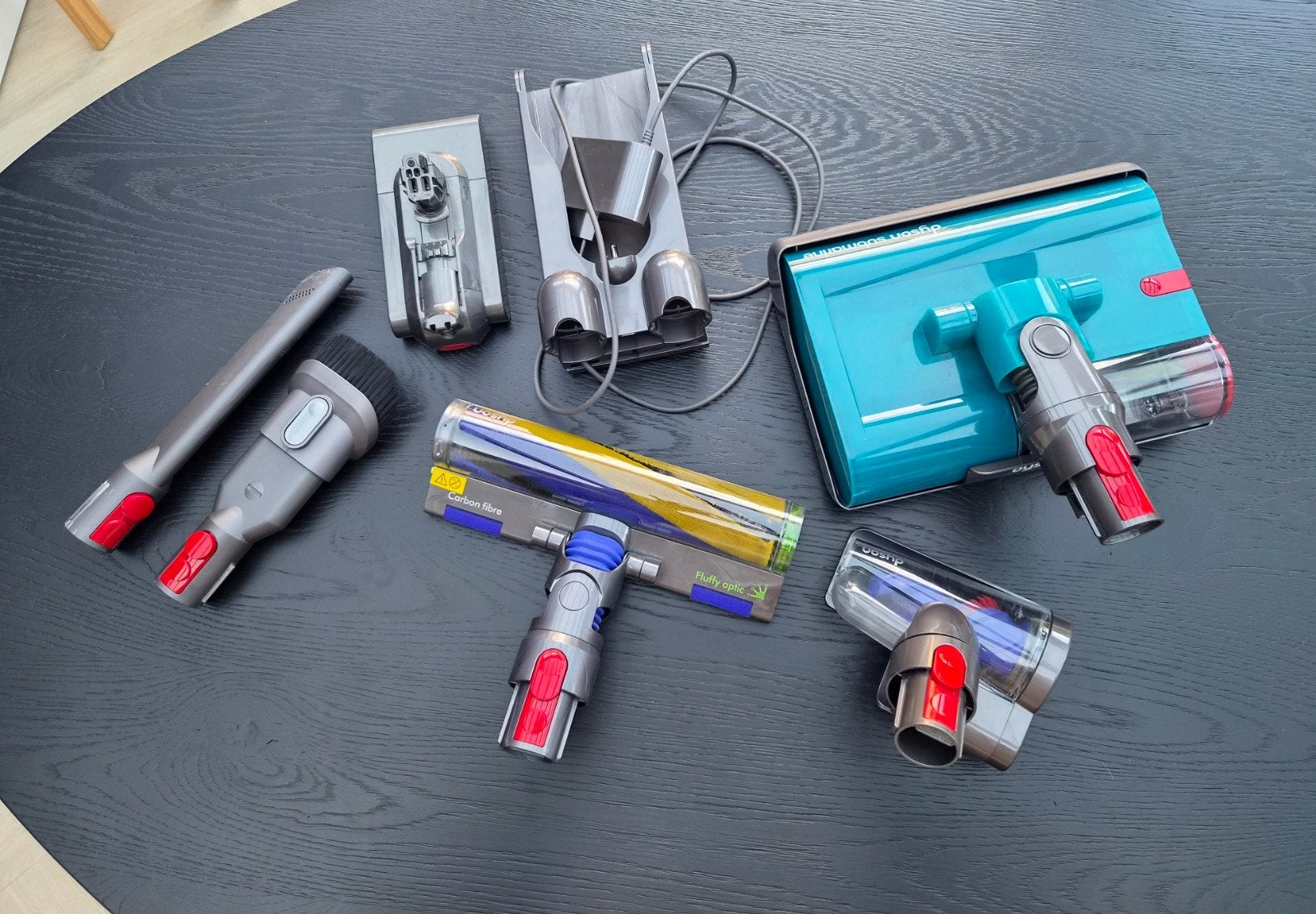 Dyson Accessoire Pakket: Submarine & Fluffy Optic en extra's, Witgoed en Apparatuur, Stofzuigers, Overige typen, Zo goed als nieuw