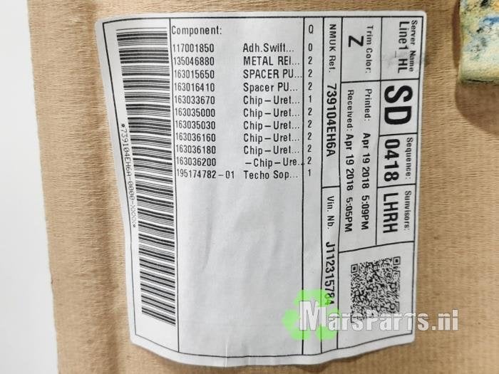 Hemelbekleding van een Nissan Qashqai, Gebruikt, -, -, 6 maanden garantie
