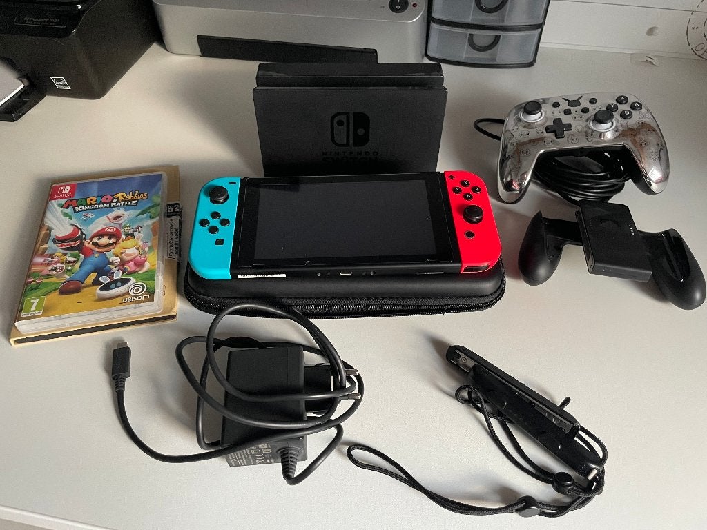 Nintendo Switch + accessoires, Gebruikt, Overige controllers, Ophalen of Verzenden, Draadloos