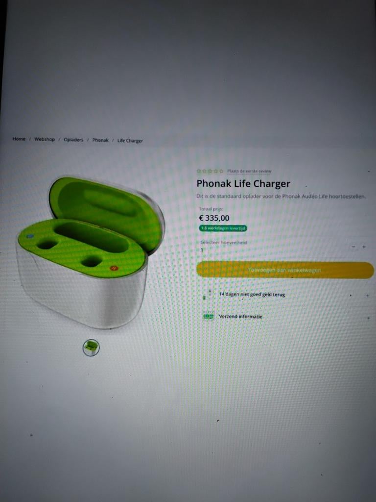 Phonak Life charger., Diversen, Verpleegmiddelen, Nieuw, Ophalen of Verzenden