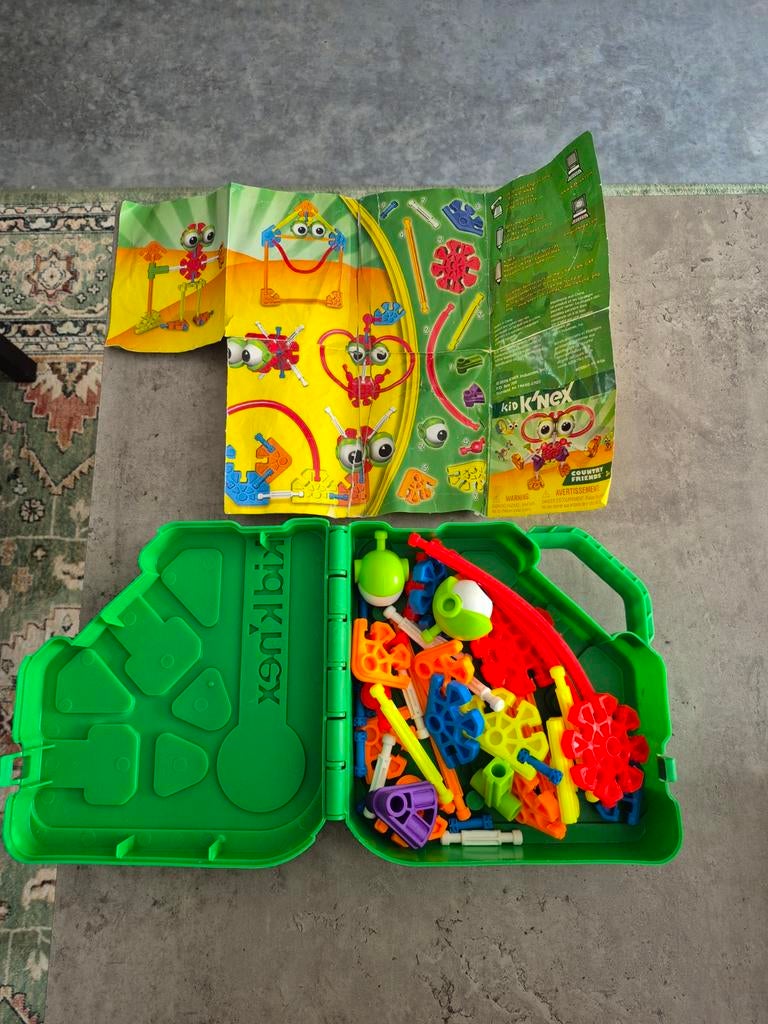 Kid K'nex set in handige opbergkoffer, Ophalen of Verzenden, K'nex