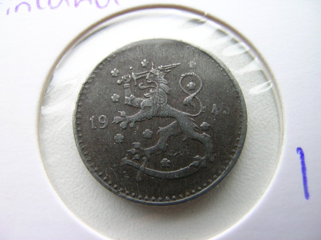 Markka 1945 Finland, Ophalen of Verzenden, Overige landen, Losse munt