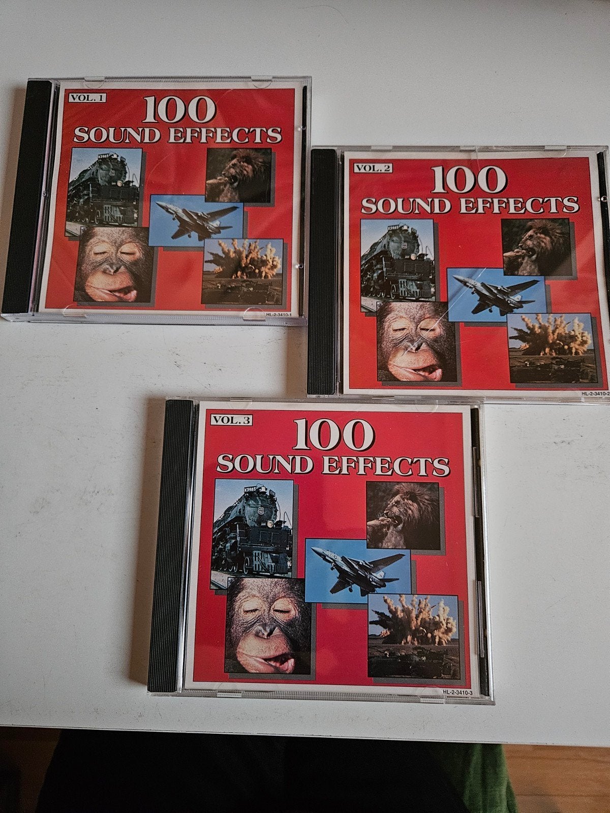 100 Sound Effects CD Boxset - Vol. 1, 2 & 3, Ophalen of Verzenden, Zo goed als nieuw, Boxset