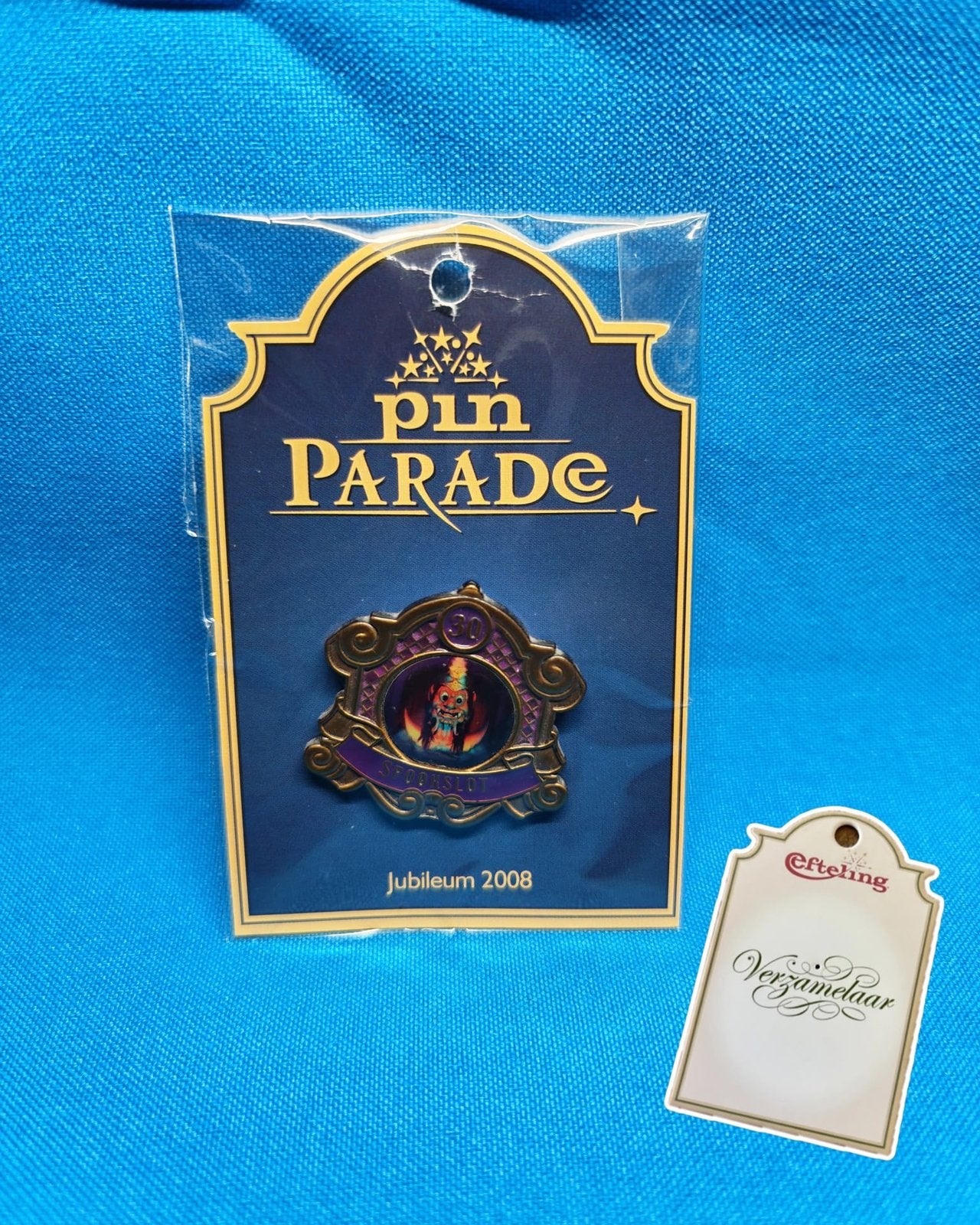 Efteling jubileum pin Spookslot 30 jaar nieuw, ZELDZAAM!, Ophalen of Verzenden, Nieuw, Button of Speldje