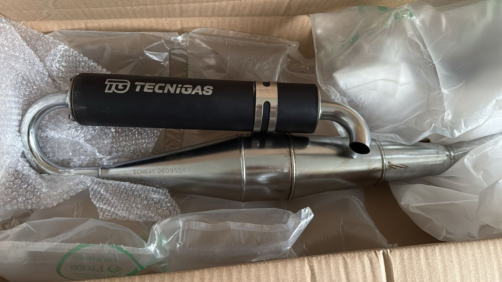 Tecnigas chroom uitlaat voor Tomos - Goede staat, Ophalen, Gebruikt, Standard