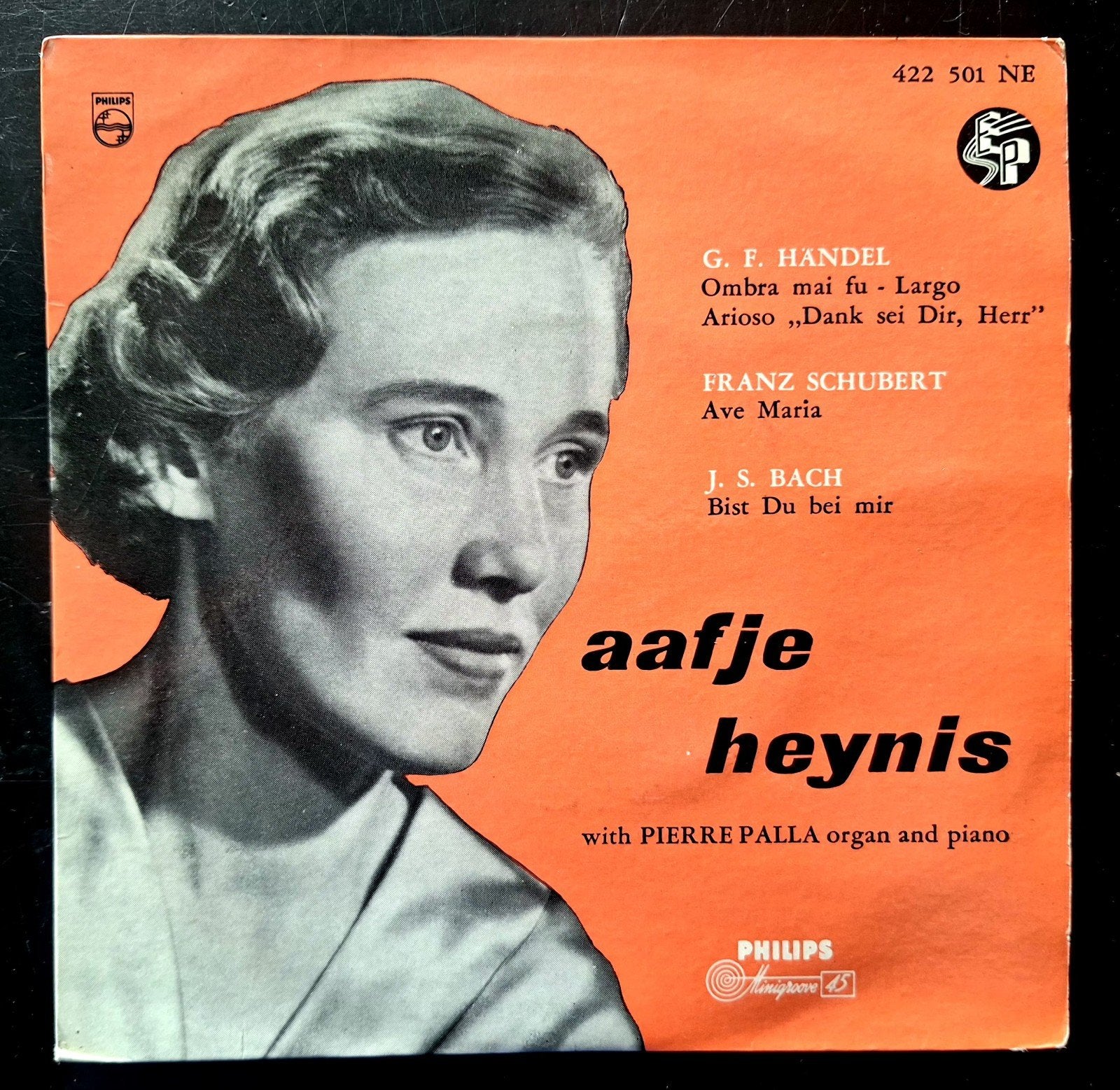 7"-EP/SINGLE  AAFJE HEYNIS - Ombra Mai Fu, EP, Ophalen of Verzenden, Gebruikt, EP
