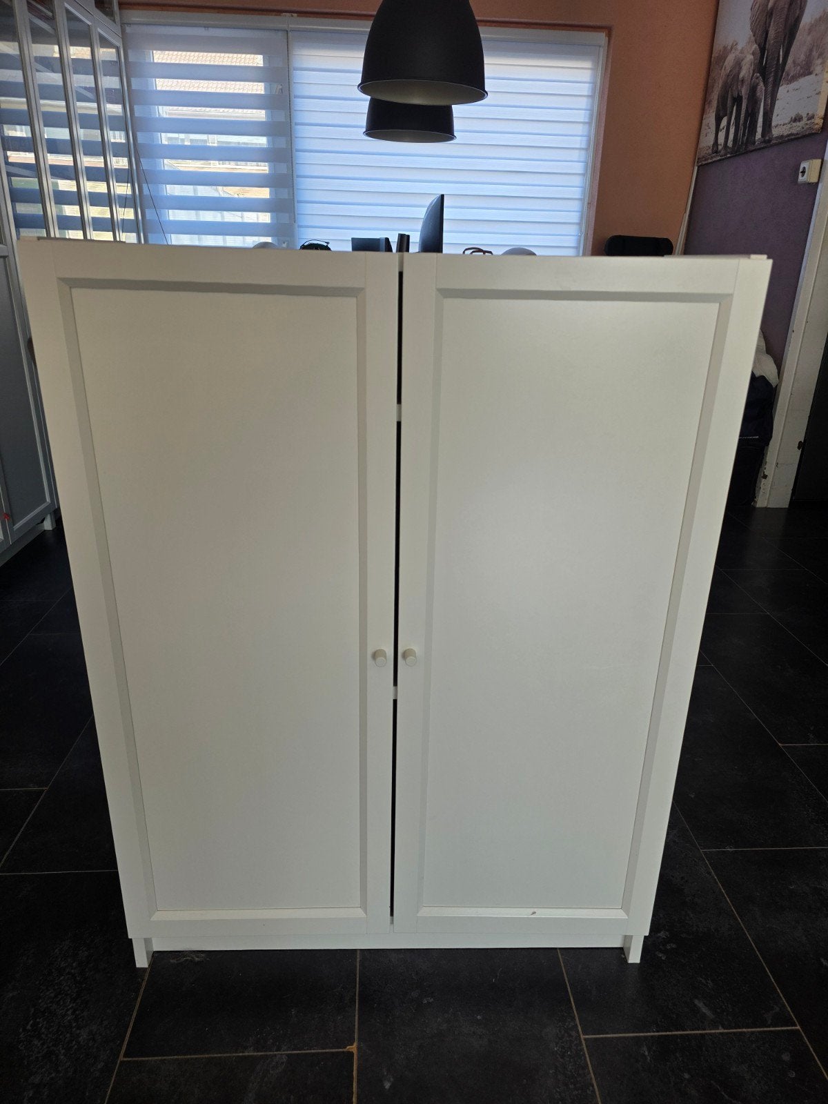 IKEA Billy boekenkast met Oxberg deuren, Huis en Inrichting, Kasten | Boekenkasten, Ophalen, 100 tot 150 cm, 50 tot 100 cm, Modern