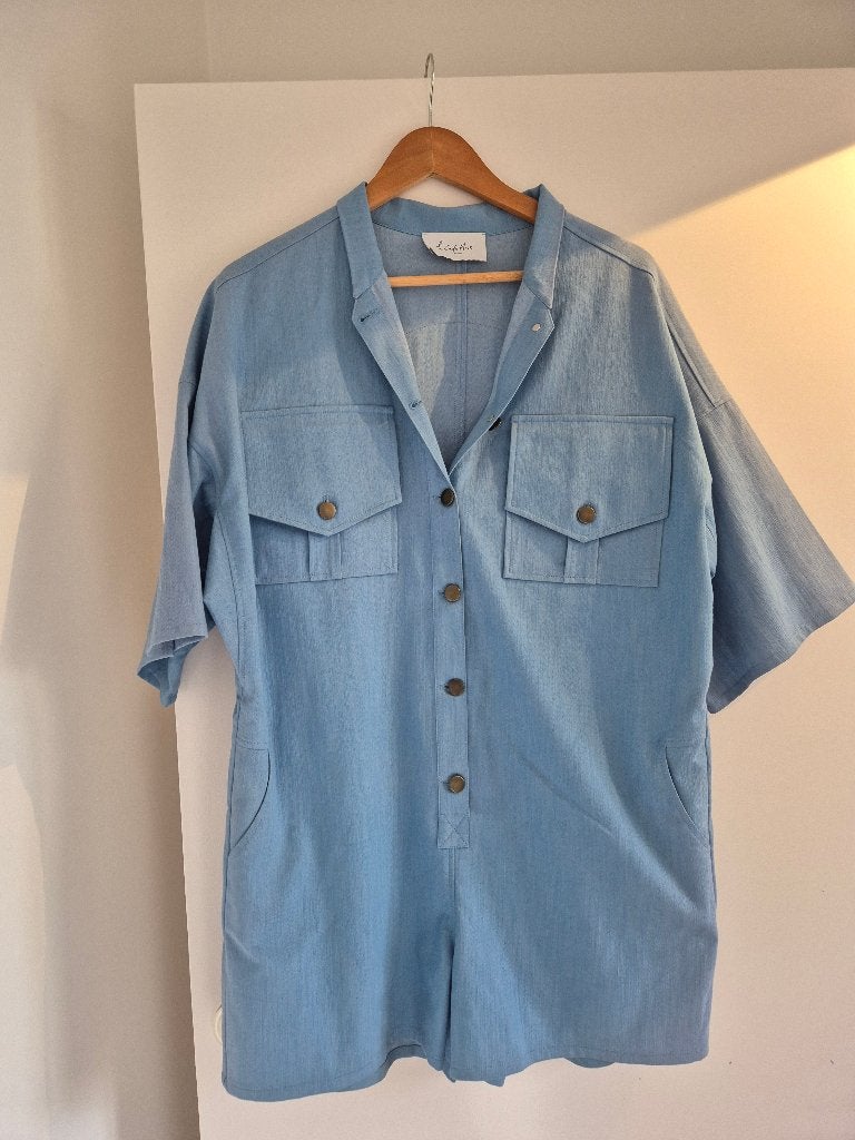 Le cafe noir studio jumpsuit mt M, Maat 38/40 (M), Blauw, Ophalen of Verzenden, Zo goed als nieuw