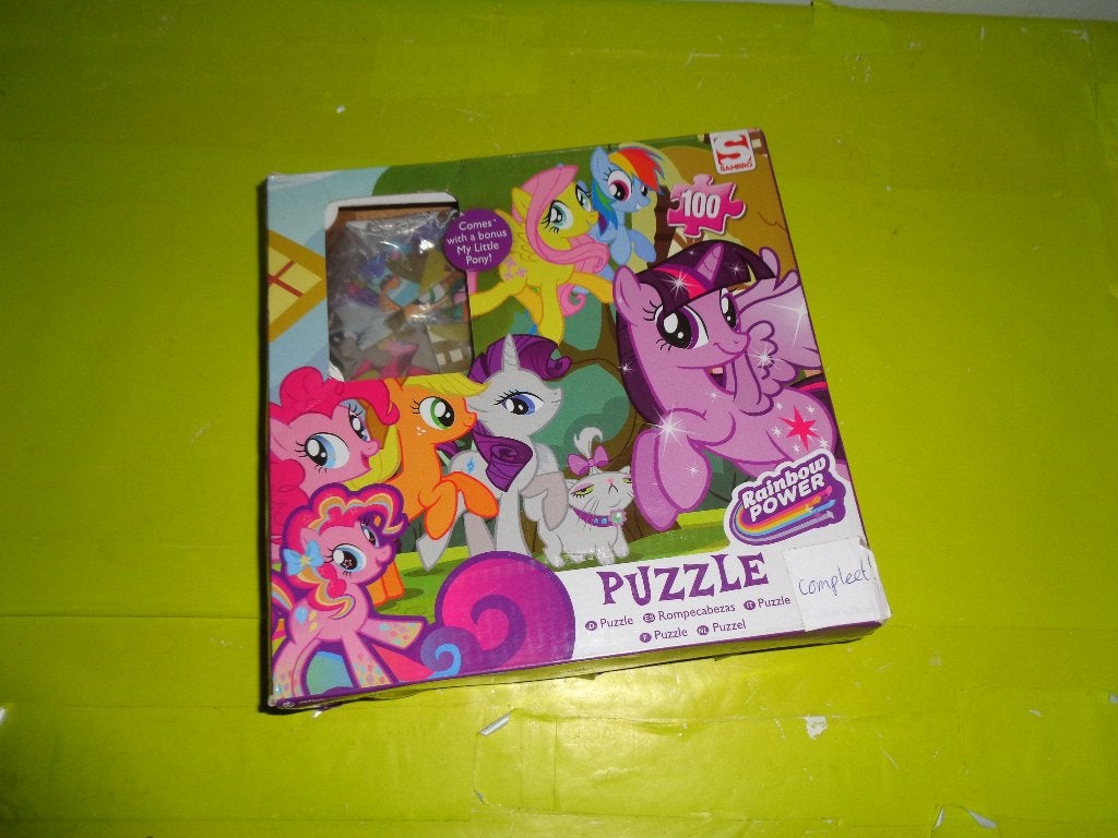 MY LITTLE PONY PUZZEL €0,50!, Ophalen, Meer dan 50 stukjes, Gebruikt
