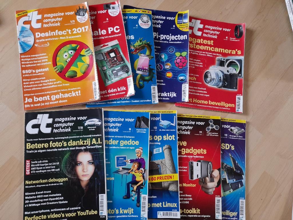 JAARGANG C´T MAGAZINE VOOR COMPUTER EN TECHNIEK 2017, Boeken, Ophalen of Verzenden, Zo goed als nieuw, Wetenschap en Natuur