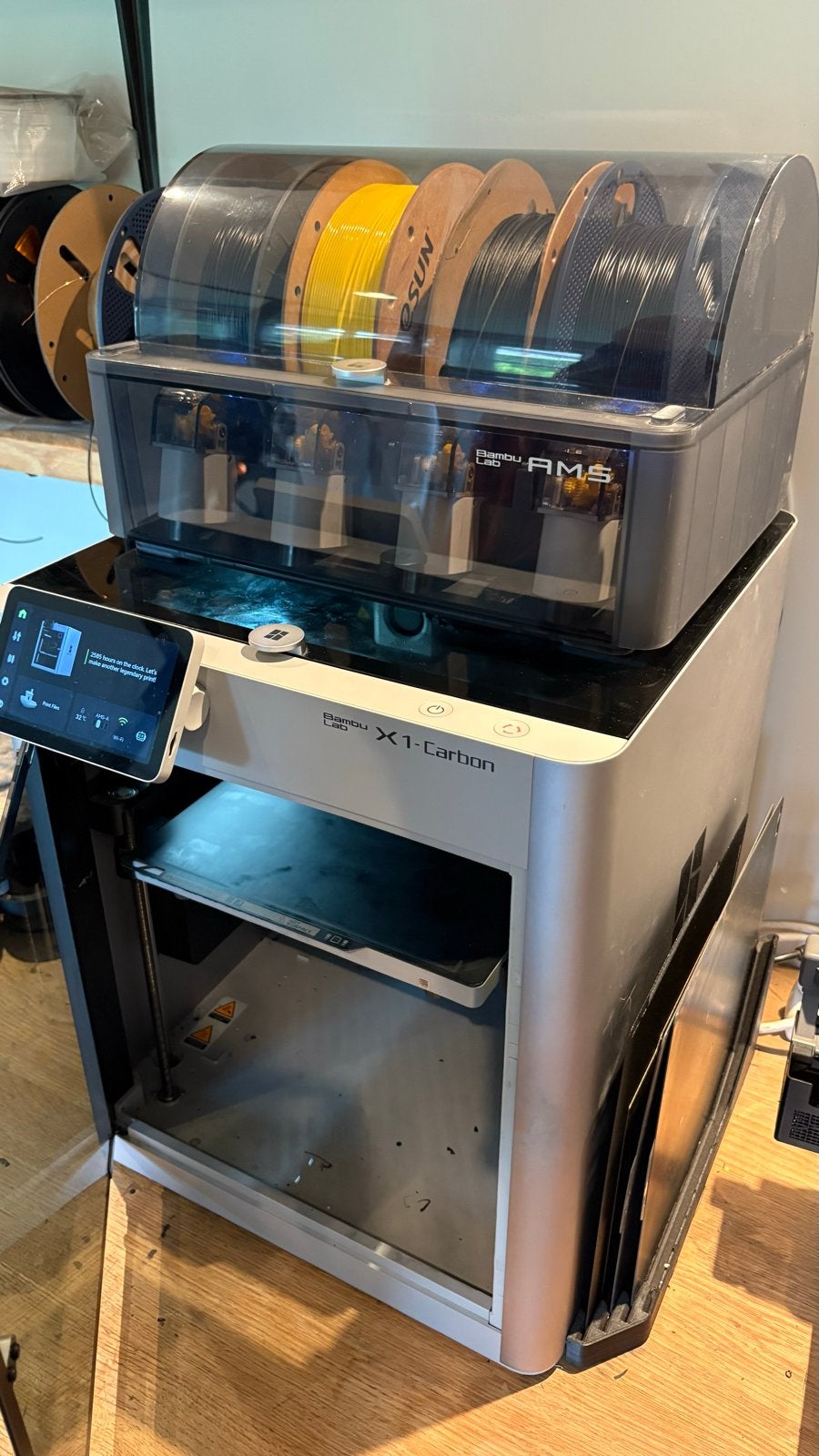 Bambu Lab X1-Carbon 3D-printer zonder AMS, Ophalen, Ingebouwde Wi-Fi, Zo goed als nieuw, Filament