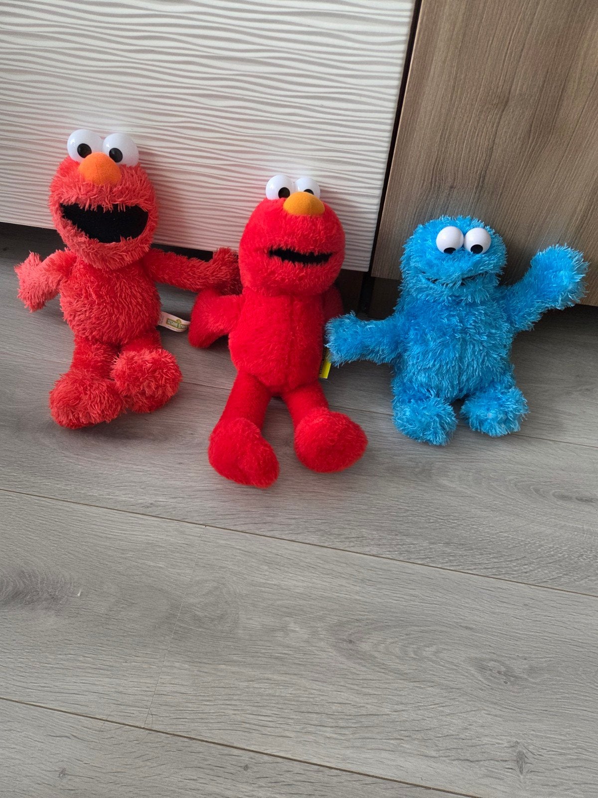 Elmo en Koekiemonster knuffels uit Sesamstraat, Ophalen, Gebruikt, Overige merken, Overige karakters