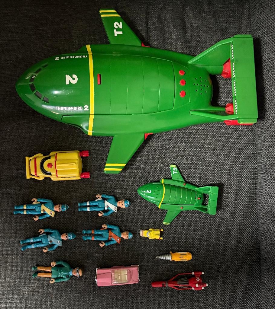 thunderbirds figuren voertuigen, Verzamelen, Speelgoed, Ophalen