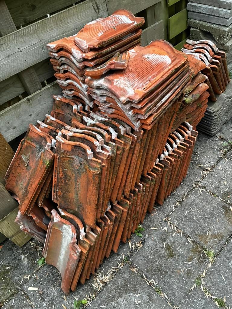Rode dakpannen, Steen of Klei, Ophalen of Verzenden, Zo goed als nieuw, 15 m² of meer