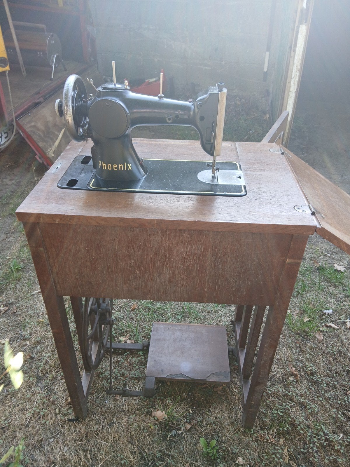 poenix trapnaaimachine, Ophalen