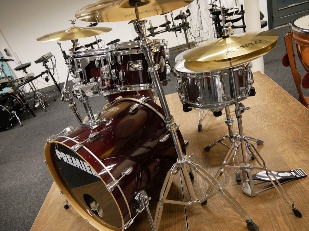 Drumkit Premier Cabria inclusief hardware, Ophalen, Gebruikt, Premier