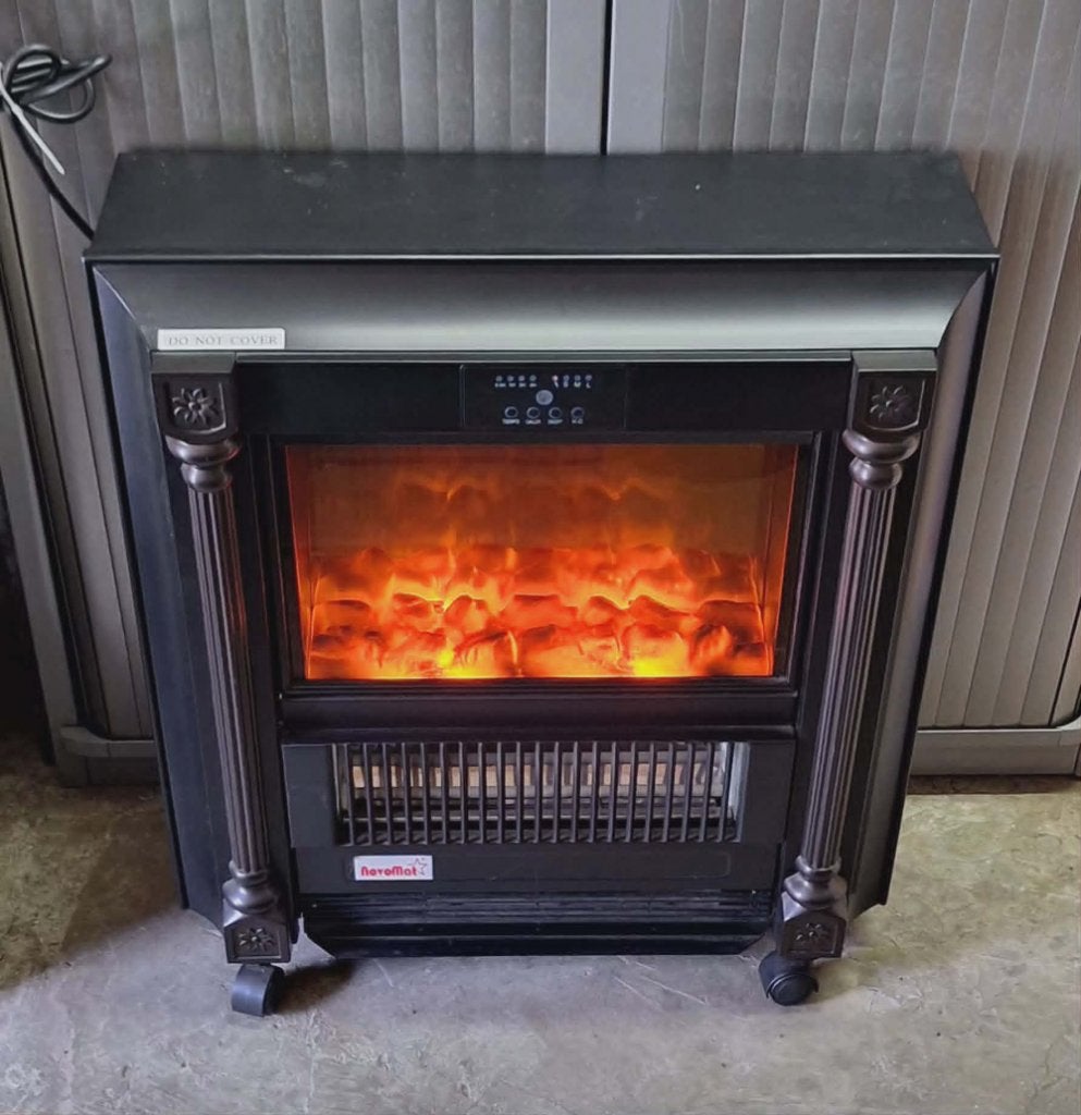 Elektrische Sfeerhaard Novomat CIE-18B met afstandsbediening, Huis en Inrichting, Ophalen, Gebruikt, Elektrische haard, .