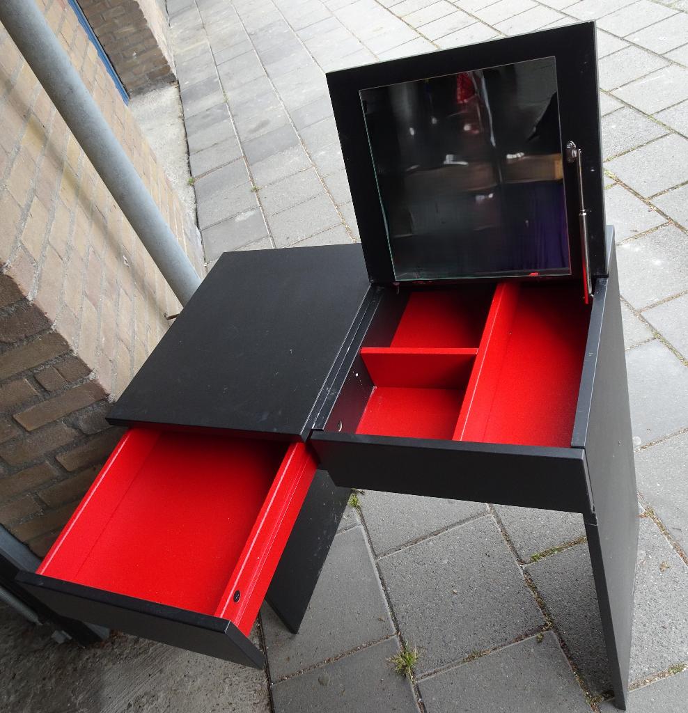 Kaptafel met spiegel / Toilettafel * Zwart* Ikea BRIMNES, Ophalen, Gebruikt, 50 tot 100 cm, Minder dan 100 cm