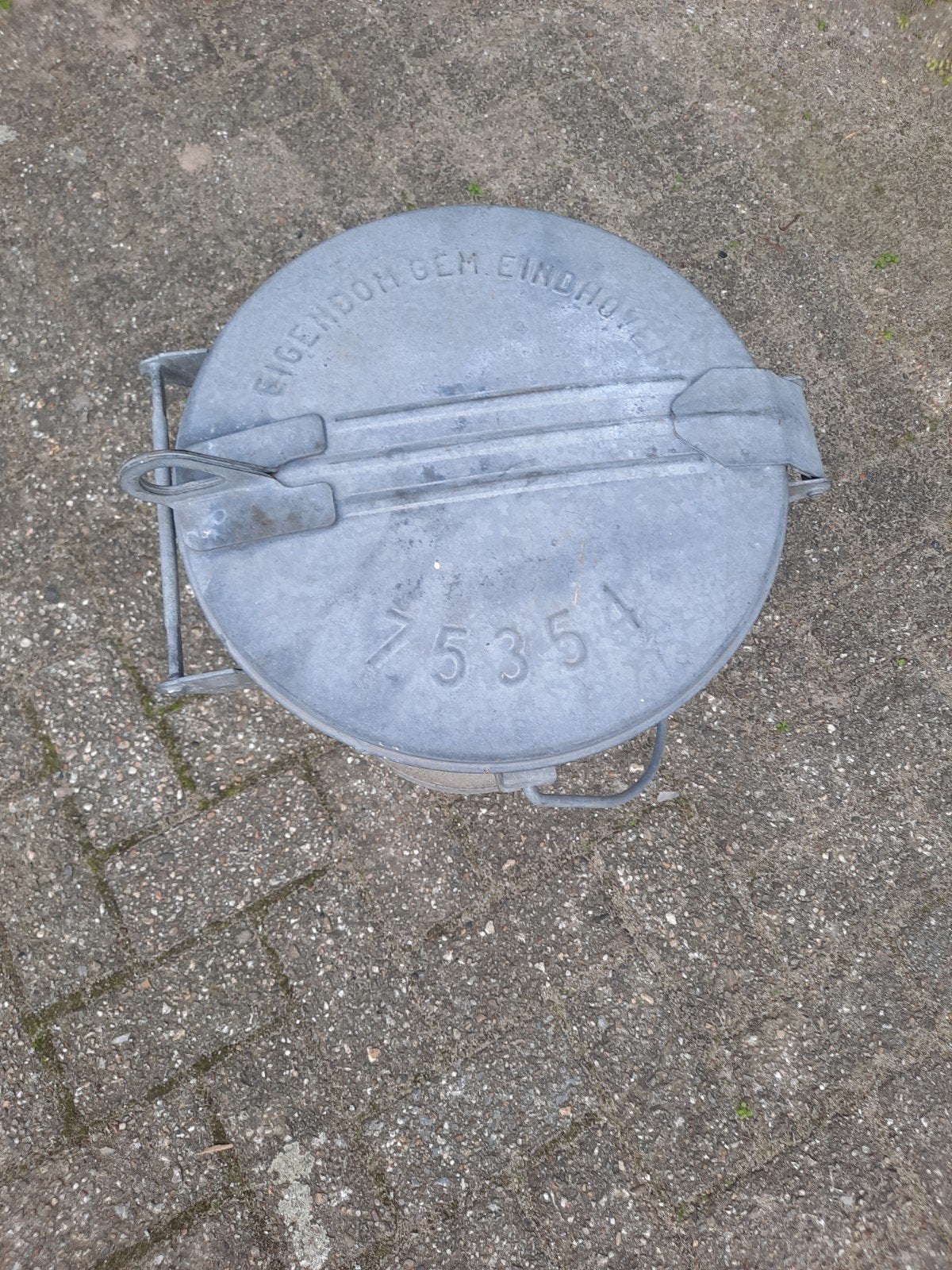 zinken vuilnisbak, 40 liter of meer, Ophalen of Verzenden