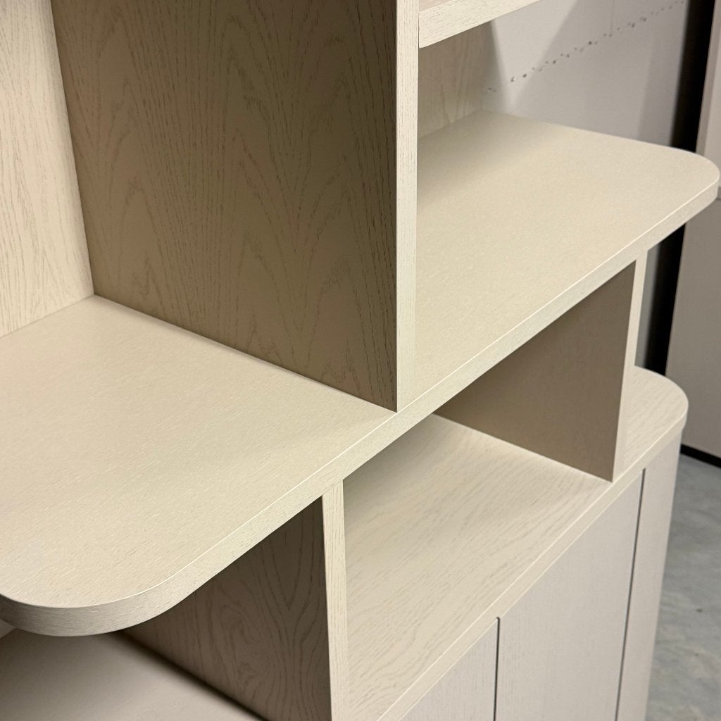 Foto 7 van vakkenkast japandi eiken fineer  taupe 120 en 180cm