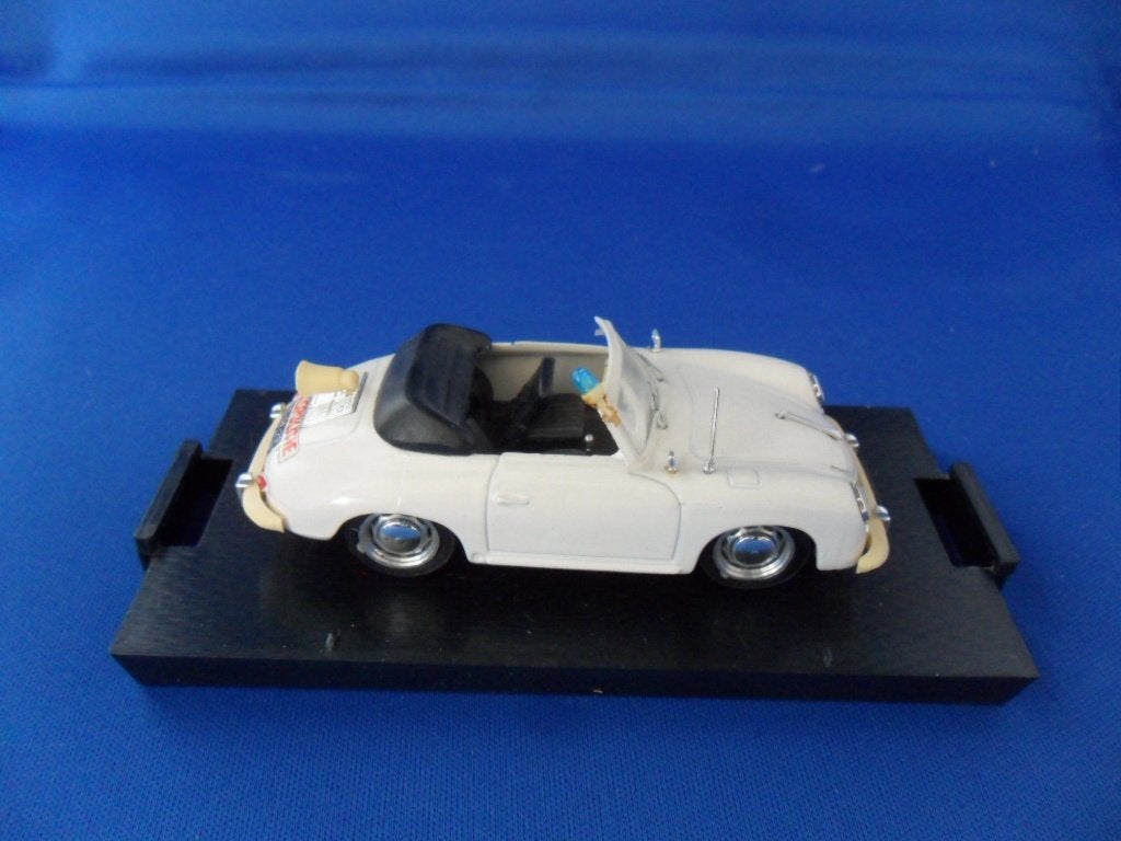 Porsche 356 Cabriolet modelauto- Wit Rijkspolitie 1:43 Brumm, Ophalen of Verzenden, Gebruikt, Auto, Overige merken