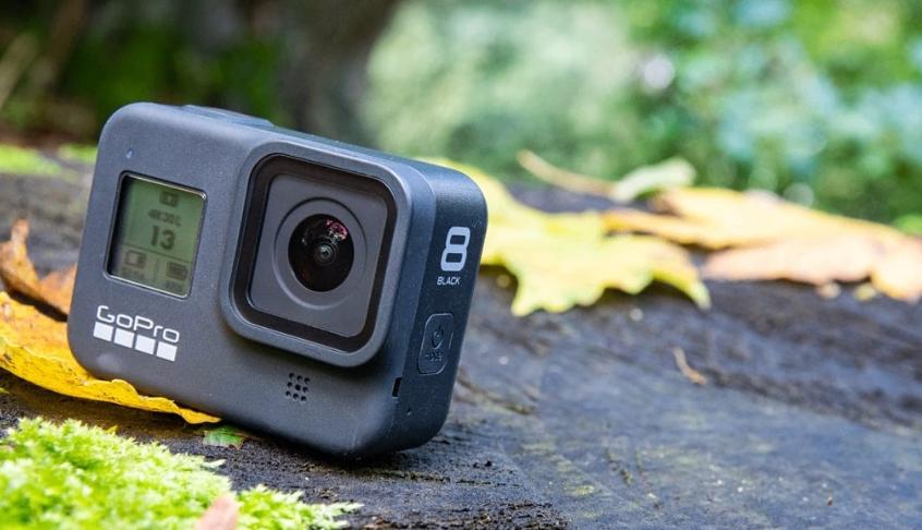 Go Pro Hero 8 + waterdichte behuizing + 2 accu's, Ophalen, Gebruikt, GoPro