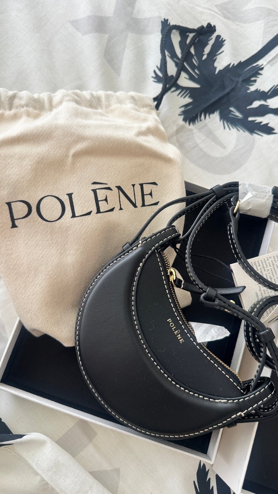 Polène Numéro Dix Micro Zwart - Zo goed als nieuw, Sieraden, Tassen en Uiterlijk, Ophalen of Verzenden, Zo goed als nieuw, Zwart