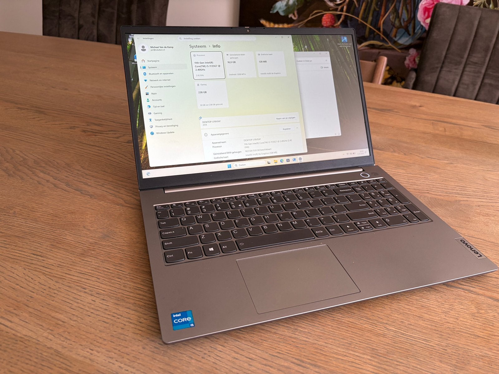 Lenovo Thinkbook 15 G2 ITL (i5-11/16GB/256GB/win11), Computers en Software, Windows Laptops, Ophalen, 2 tot 3 Ghz, Zo goed als nieuw