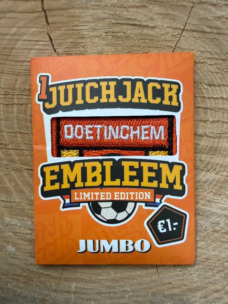 Doetinchem Juichjack Embleem - Limited Edition Jumbo, Ophalen of Verzenden, Winkel, Super of Benzinepomp, Overige typen