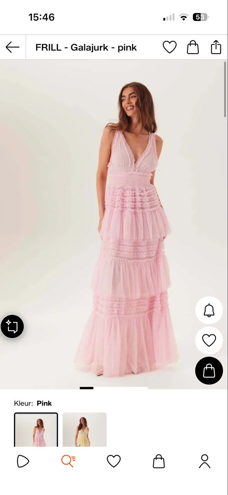Roze galajurk - 1x gedragen, Kleding | Dames, Maat 38/40 (M), Ophalen of Verzenden, Zo goed als nieuw, Roze