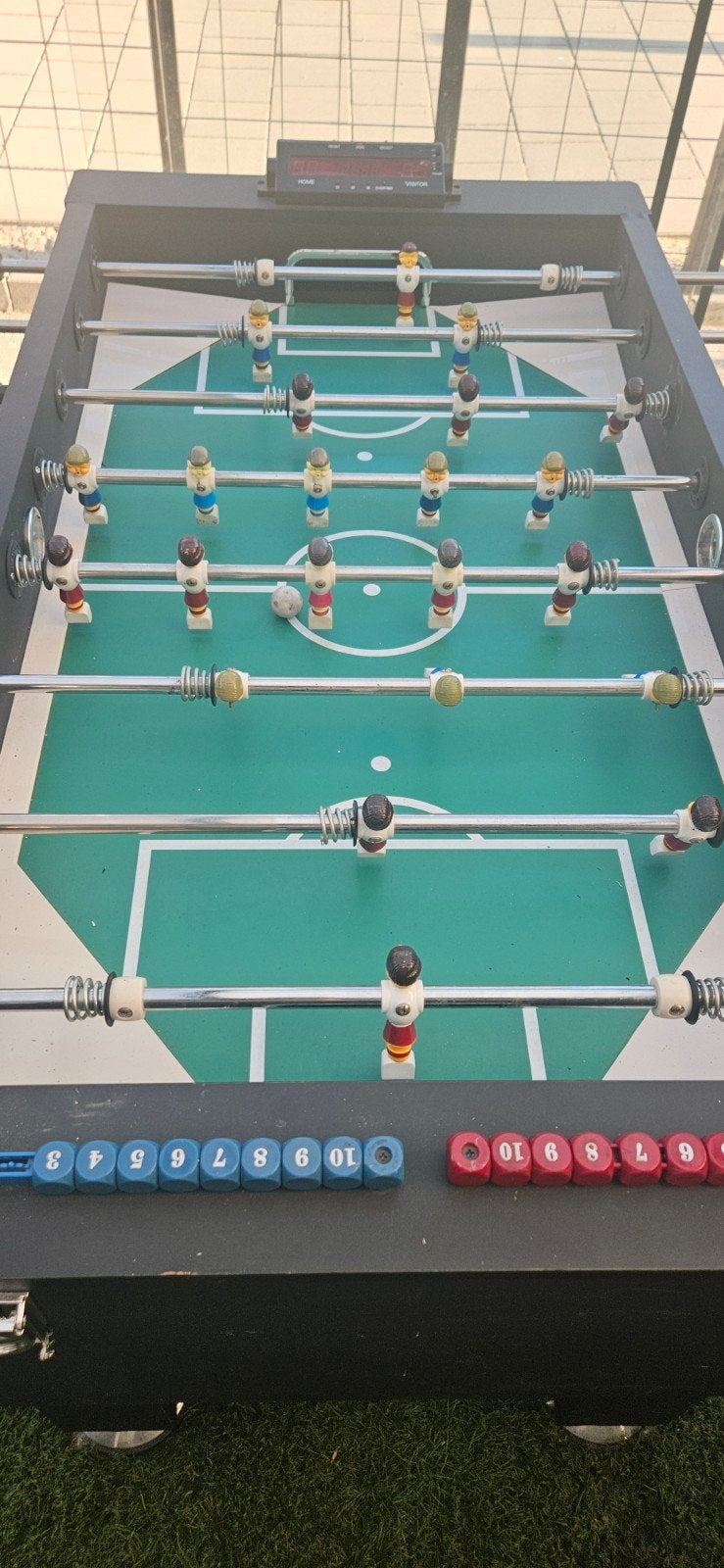 Tafelvoetbal, Ophalen, Gebruikt