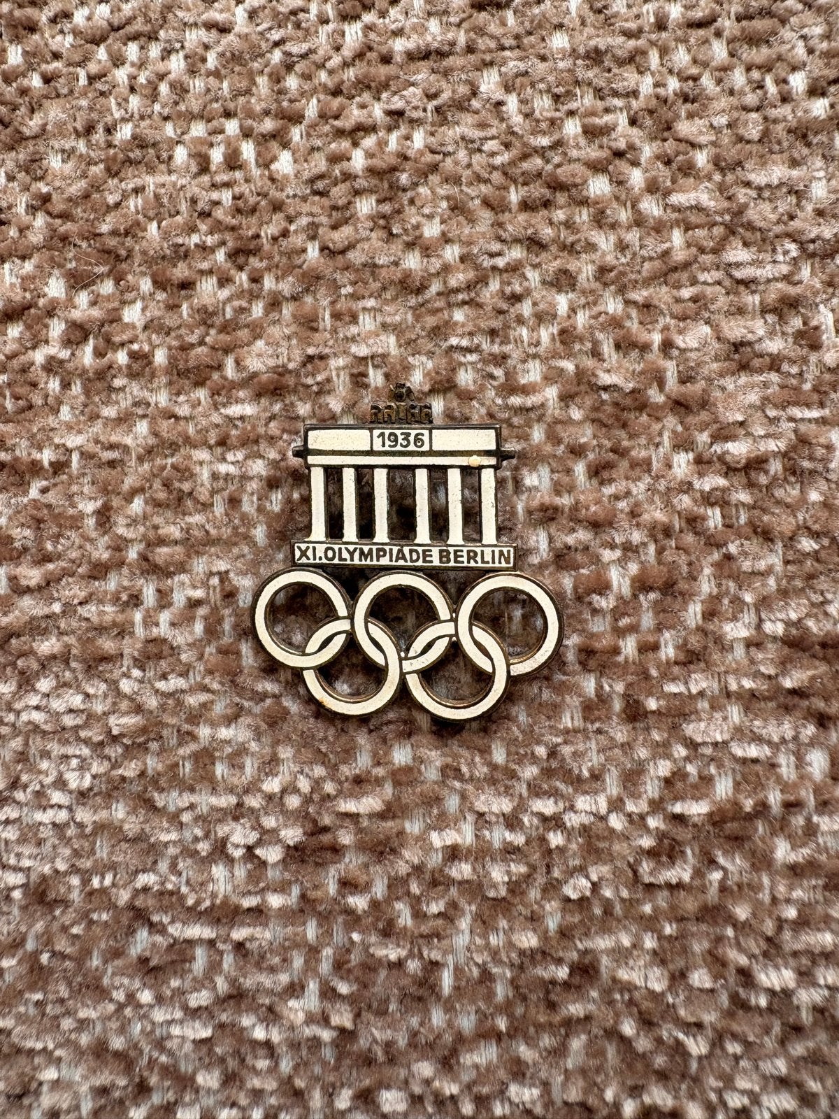 Vintage Olympische Spelen Berlijn 1936 Speldje, Verzamelen, Ophalen of Verzenden, Gebruikt, Sport, Speldje of Pin