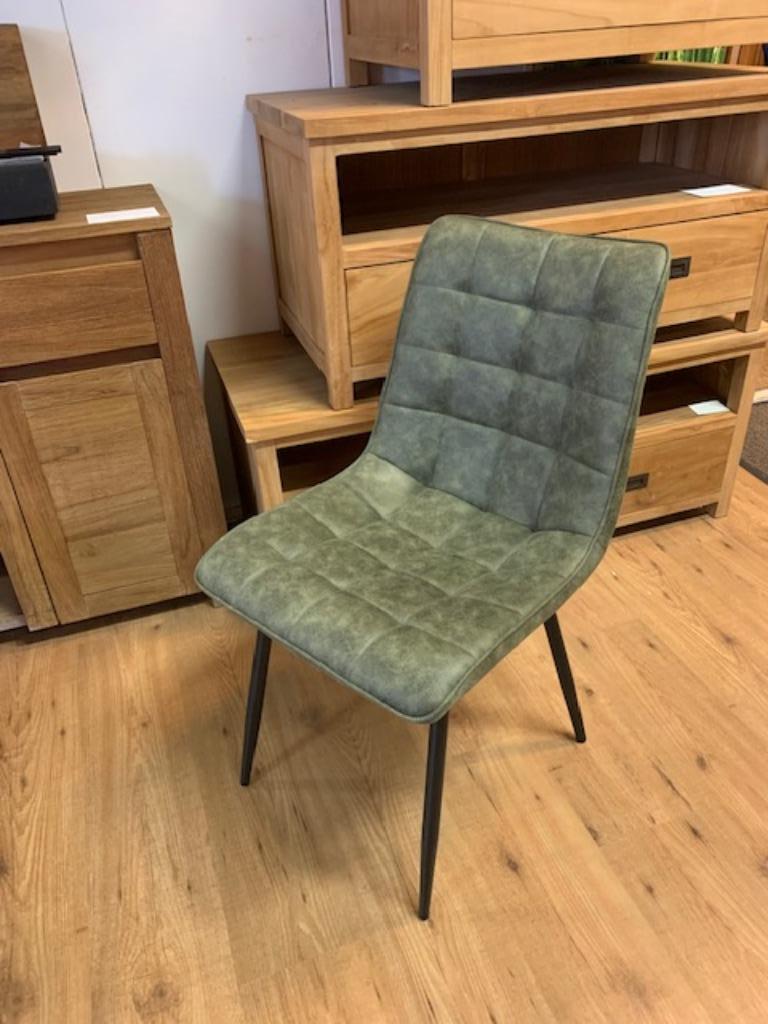 Stoel sterke microvezelstof in 4 kleuren + zwarte poten p st, Ophalen, Overige kleuren, Nieuw, Stof