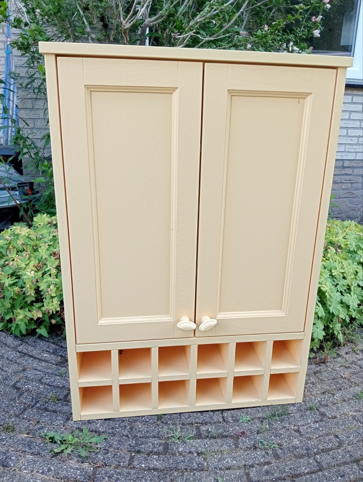 Zacht gele Keuken Bovenkast (H104 B76 D20), Ophalen