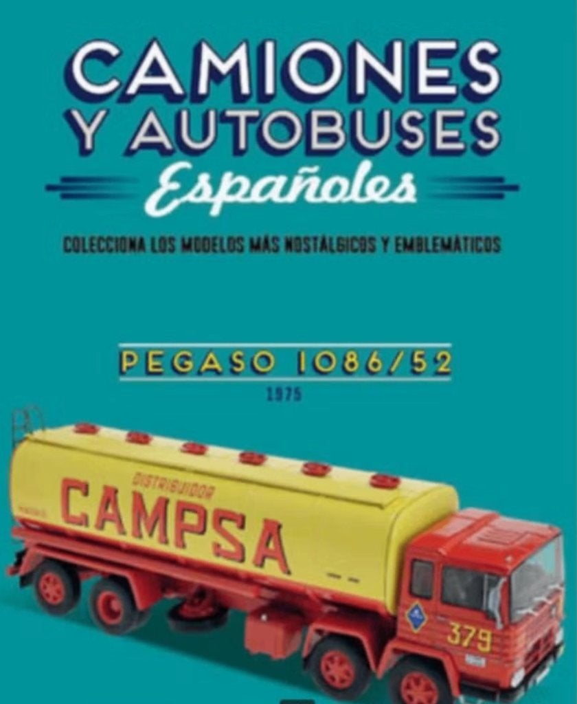Pegaso 1086 / 52 CAMPSA 1969 1/43 SERIE camion autobus # 12, Verzenden, Nieuw, Bus of Vrachtwagen, Overige merken