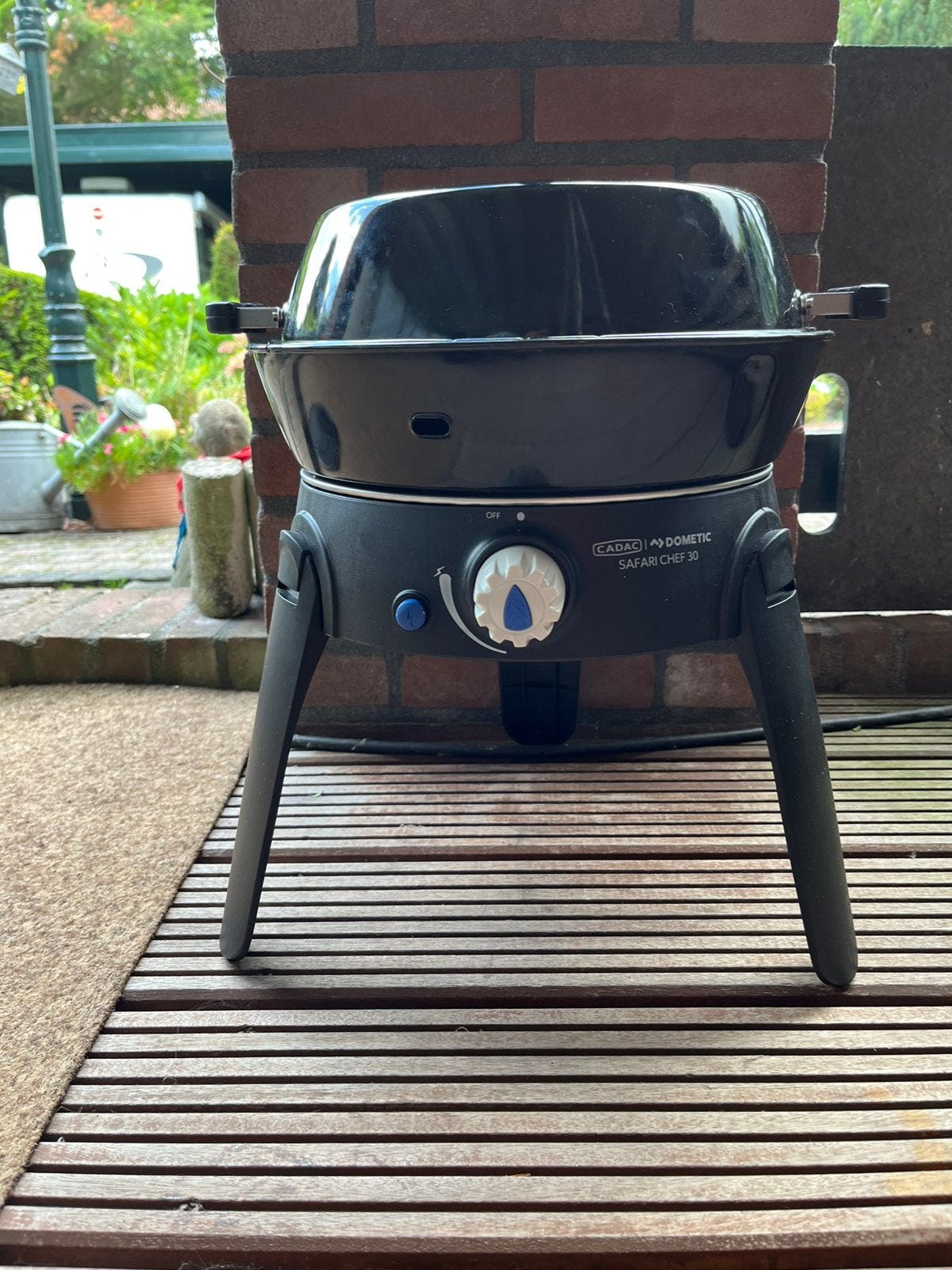 BBQ CADAC Safari shef 30   LP, Tuin en Terras, Gasbarbecues, Ophalen, Zo goed als nieuw