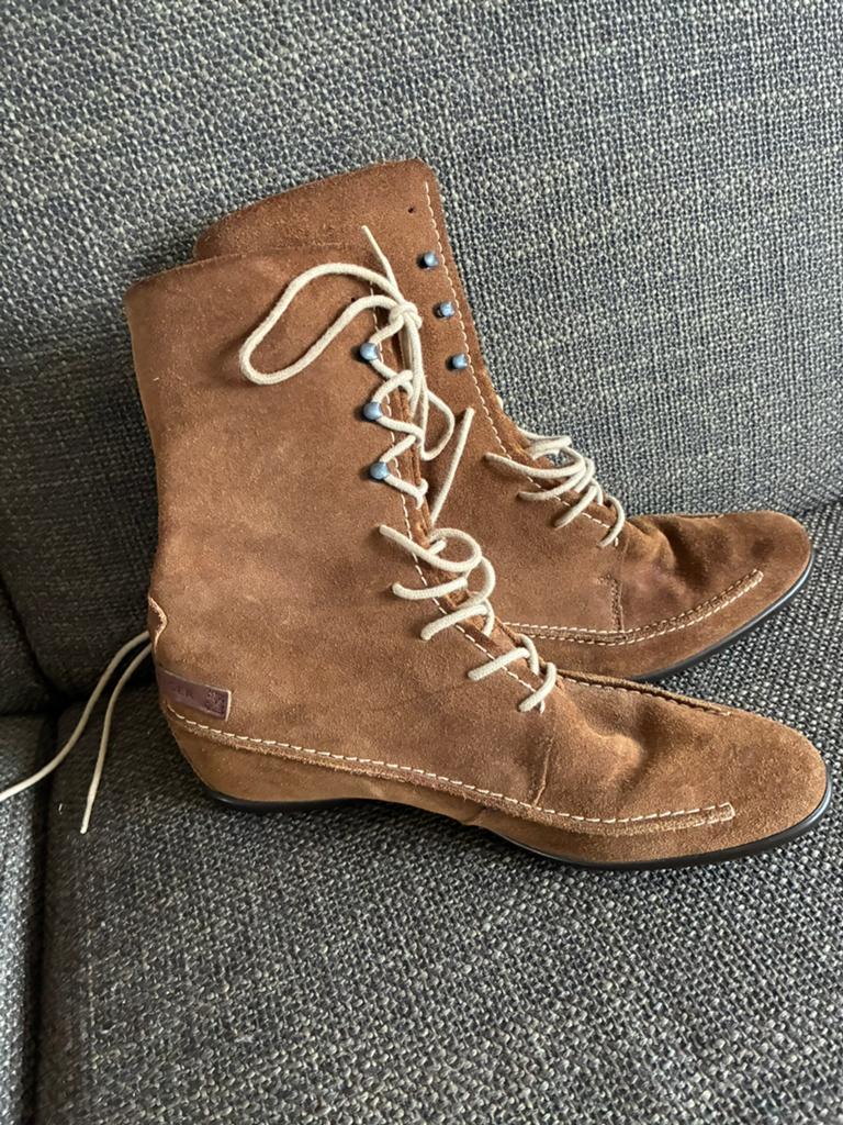 Tommy Hilfiger veterboots laarsjes 37, Bruin, Lage of Enkellaarzen, Ophalen of Verzenden, Gedragen
