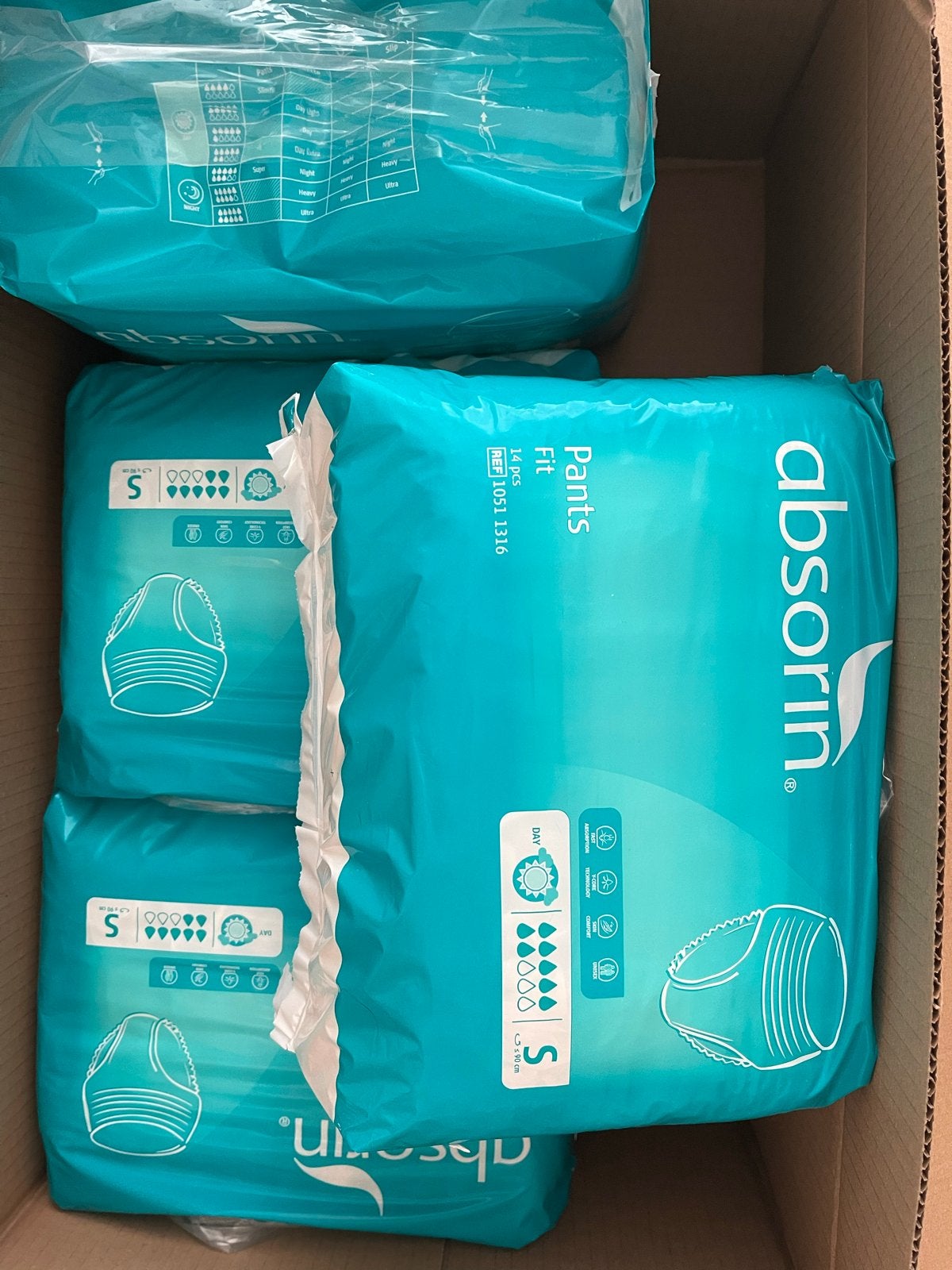 Absorin pants maat S / 4 pakken, Diversen, Verpleegmiddelen, Ophalen of Verzenden