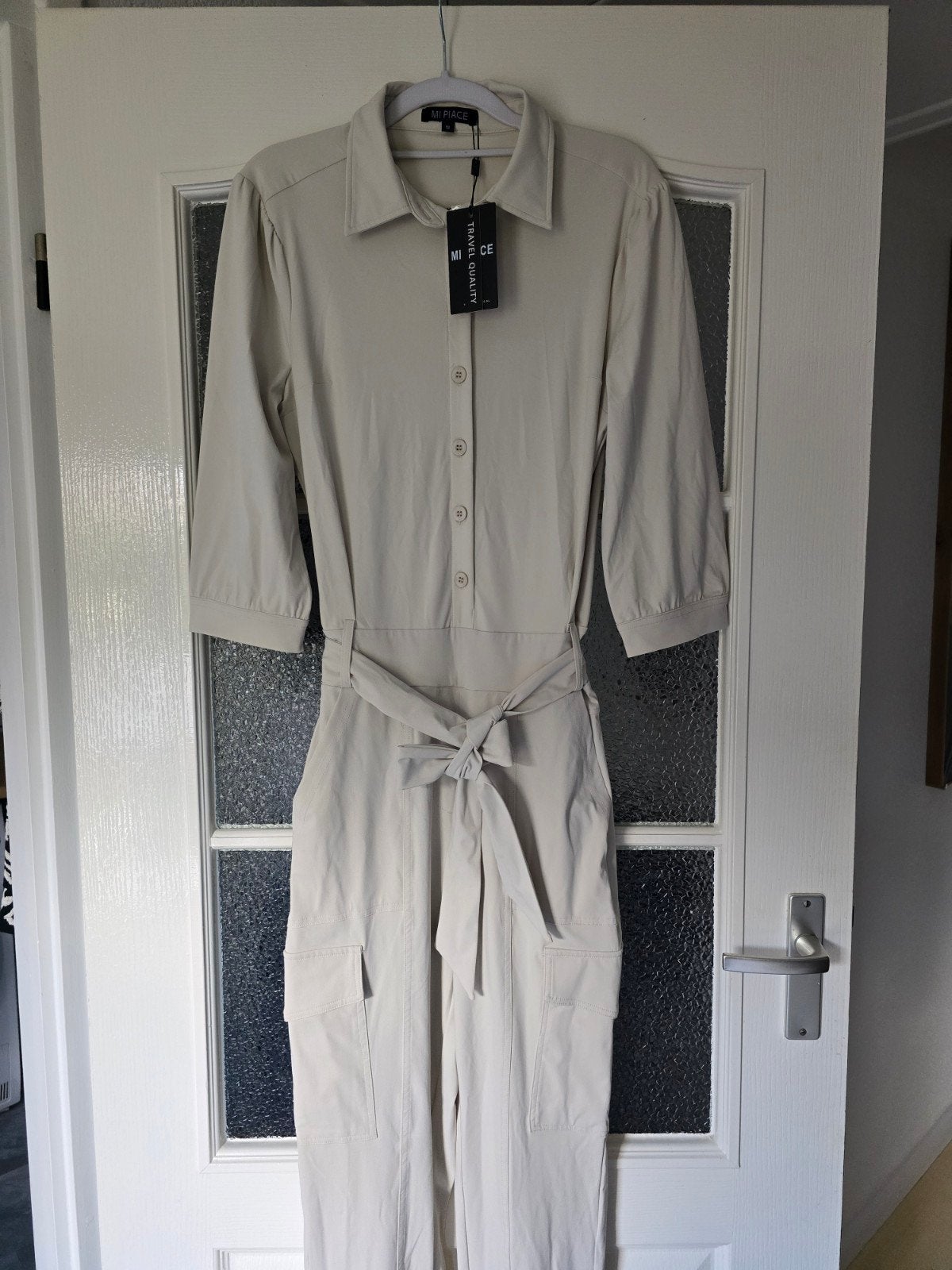 nieuw mi piace jumpsuit cargo kit M travel, Kleding | Dames, Ophalen of Verzenden, Nieuw, Beige