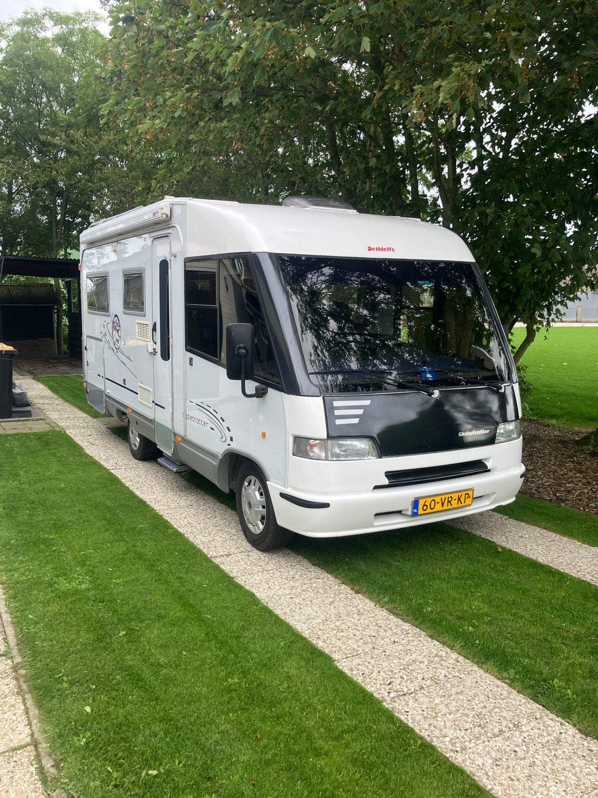 Mooie Dethleff Globetrotter Comfort, Caravans en Kamperen, Integraal, Ringverwarming, Fiat, Particulier