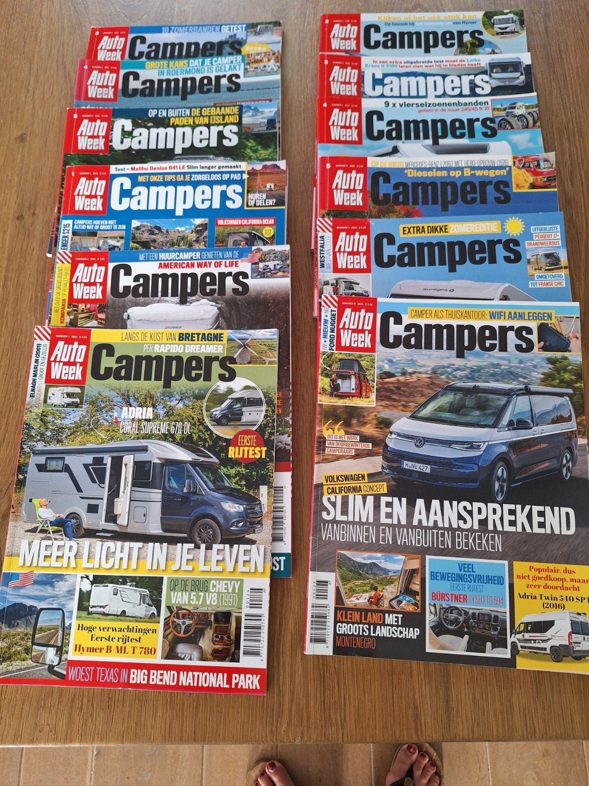 AutoWeek Campers Tijdschriften 12x, Ophalen of Verzenden, Gelezen, Overige typen