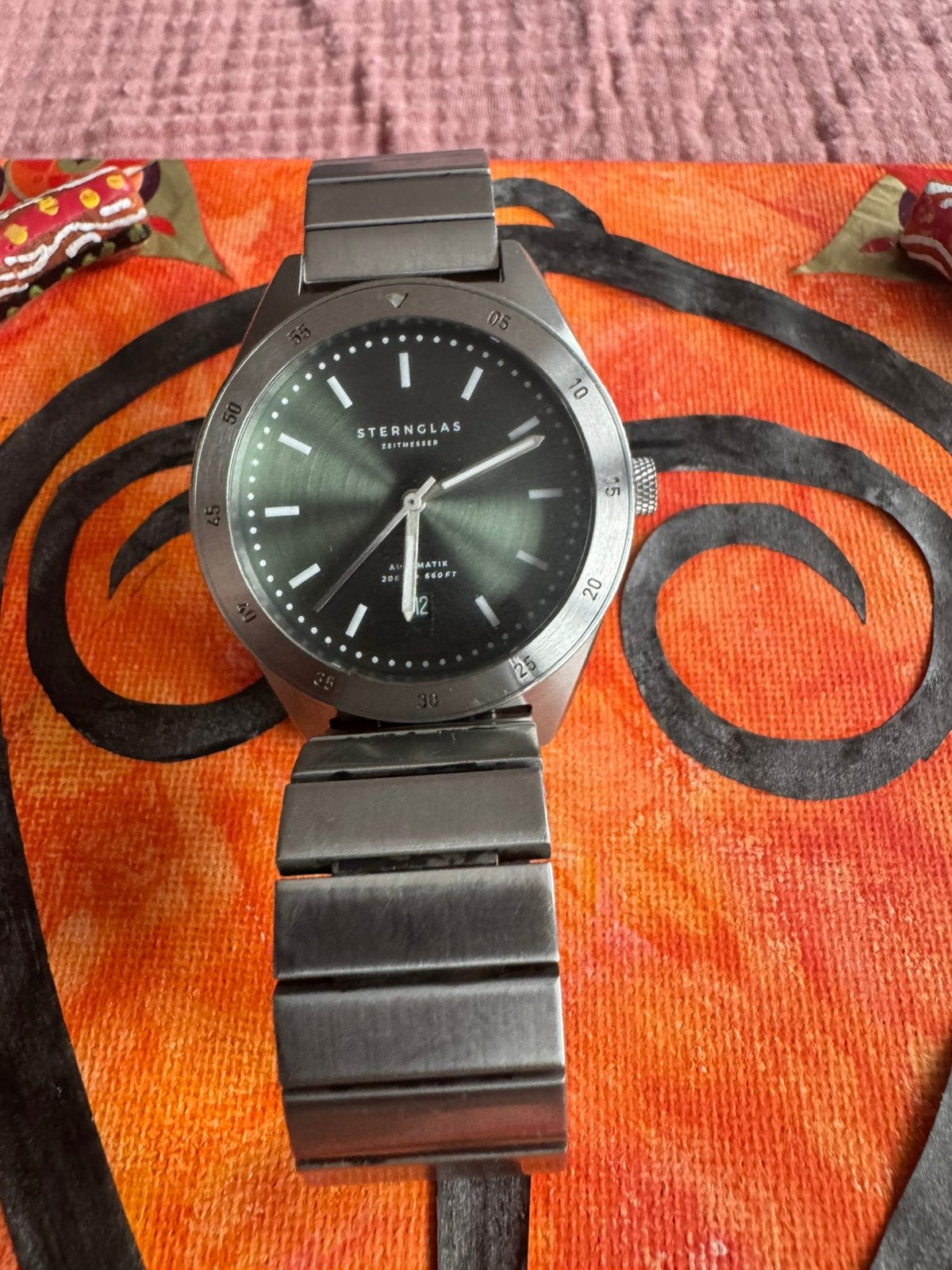 Sternglas Marus diver 42mm, Sieraden, Tassen en Uiterlijk, Ophalen of Verzenden, Zo goed als nieuw, Staal, Overige merken