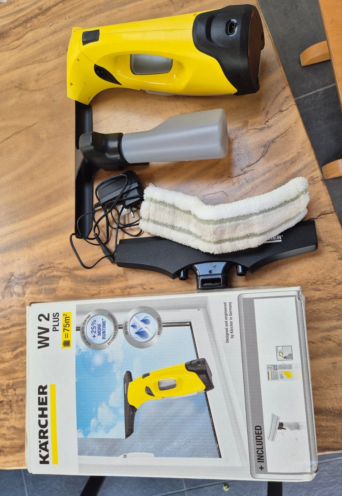 Kärcher WV 2 Plus elektrische ramenwasser set, Ophalen