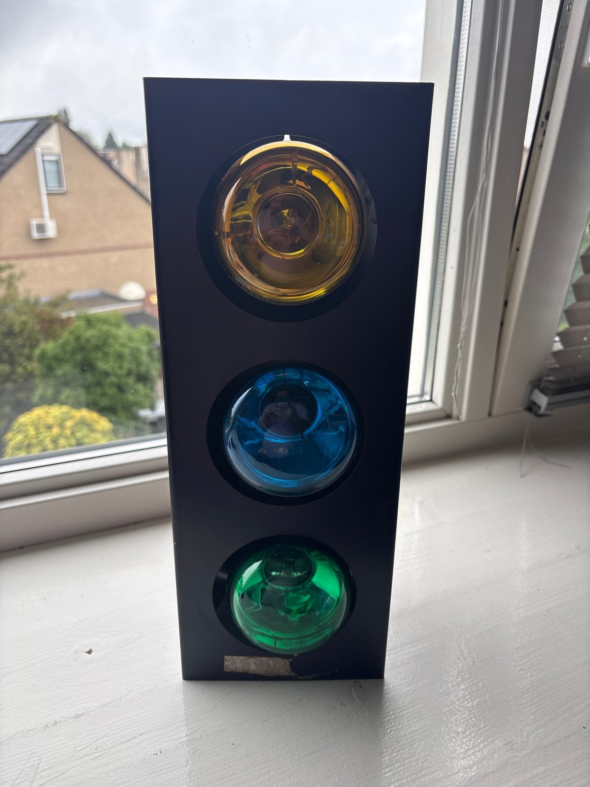 Vintage disco Lampen - Geel, Blauw, Groen, Ophalen of Verzenden, Gebruikt, Licht, Kleur