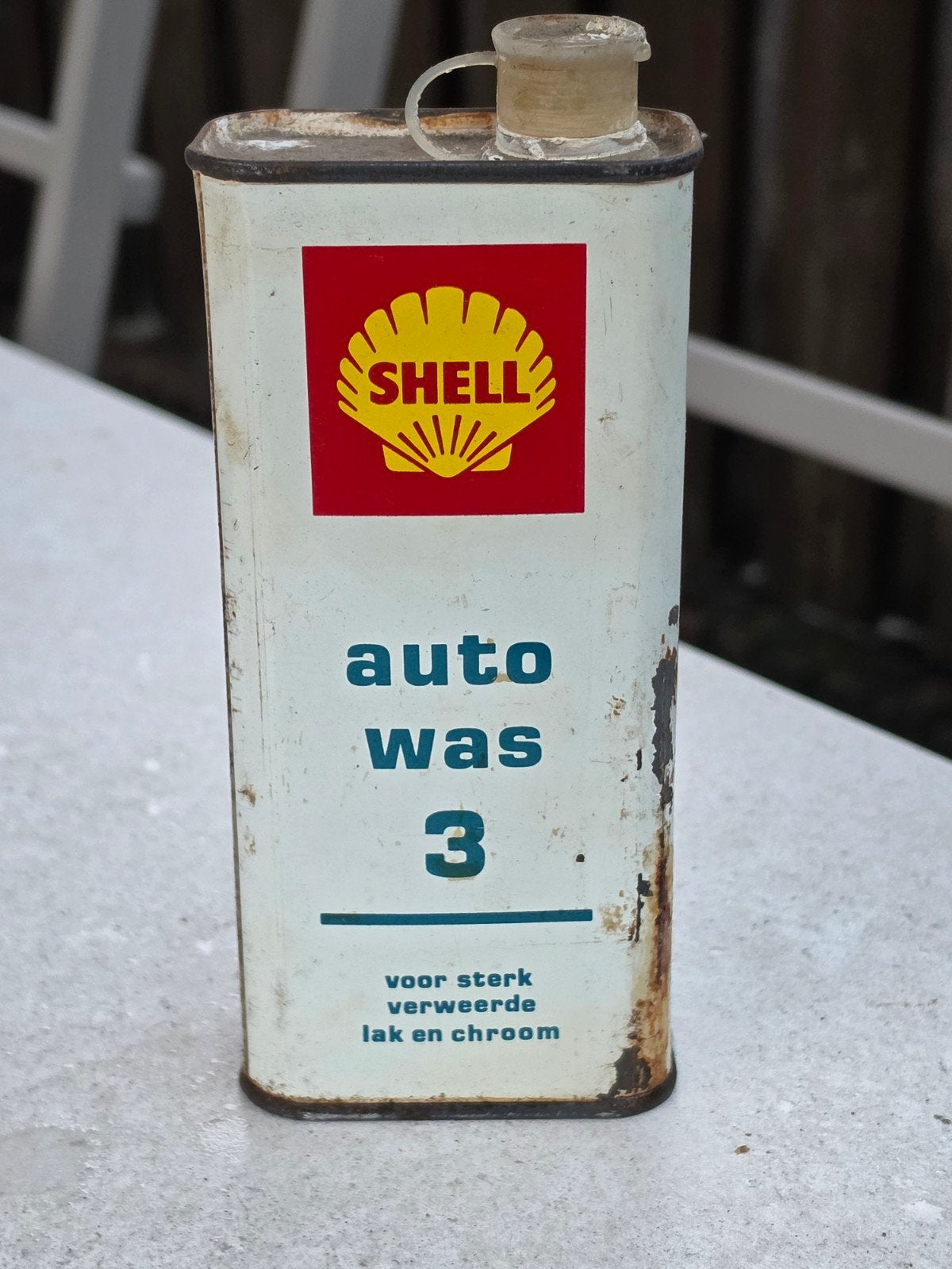 Shell Auto Was Olie blik, Verzamelen, Ophalen of Verzenden, Gebruikt, Overige