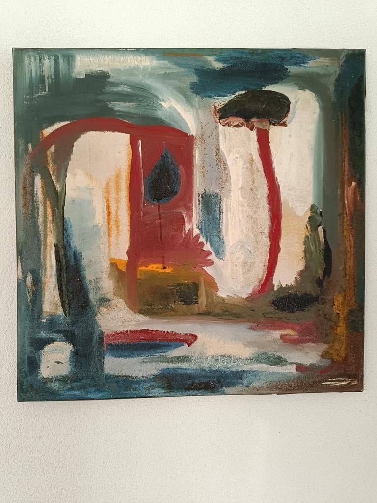 Schilderij Carel Balth, Antiek en Kunst, Kunst | Schilderijen | Abstract, Ophalen