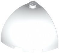 lego dakpan, koepeltop 3x3x2 wit (8), Ophalen of Verzenden, Nieuw, Accessoire, Lego