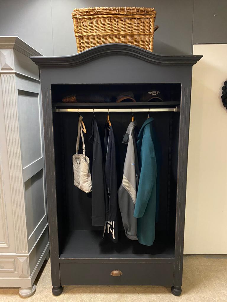 Brocante garderobe kast Vestibule, 50 tot 70 cm, 105 cm of meer, Ophalen of Verzenden, 100 cm of meer